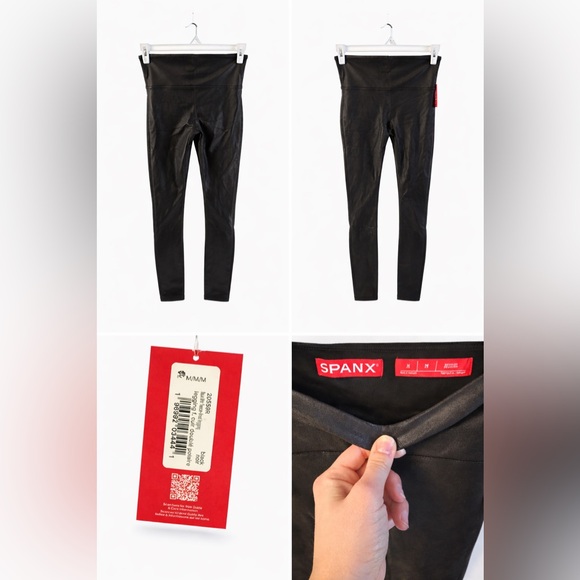 NWT: SPANX Faux leather Leggings - Picture 2 of 2